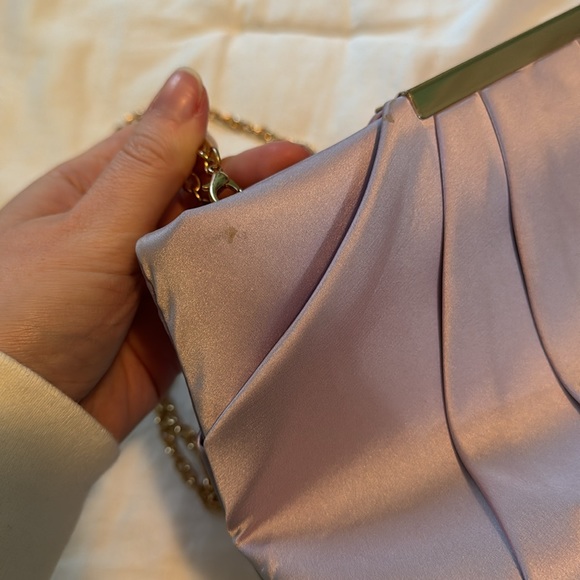 Purple clutch shoulder crossbody bag - Picture 6 of 7